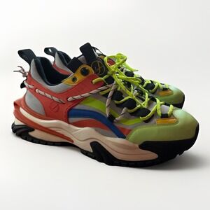 Javi Dominance Men 11 Sneakers Neon Green Yellow Orange Blue Chunky Sole